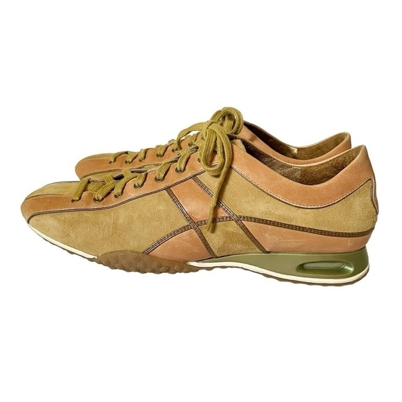 Cole Haan x Nike Air Beau Lace to Toe tan suede and peachy-pink leather sneakers - Picture 3 of 11